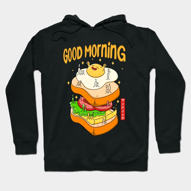 Good Morning Breakfast Hoodie by Kimprut